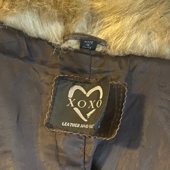 Afghan Coat Leather and Suede Brown - Picture 4 of 5